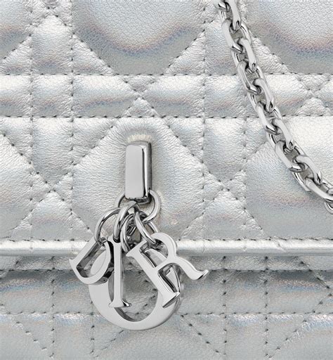 Miss Dior Mini Bag Iridescent Metallic Silver